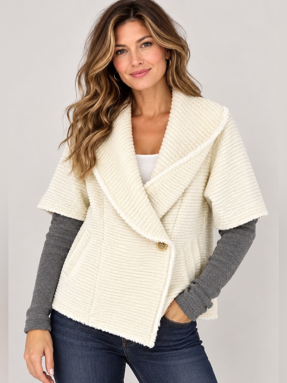 Anthropologie Dolan Left Coast Overland Sweater Jacket S Wool Blend